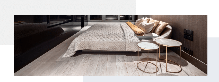 luxury vinyl planks in bedroom