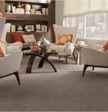 textured carpeting in home
