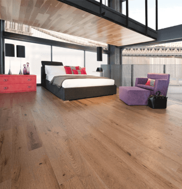 hardwood flooring in bedroom