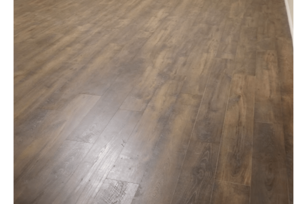 luxury laminate flooring project - dark wood