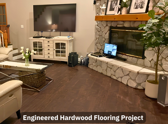 hickory engineered hardwood flooring transformation in las vegas