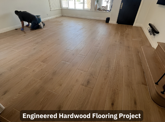 walnut engineered hardwood flooring transformation in las vegas